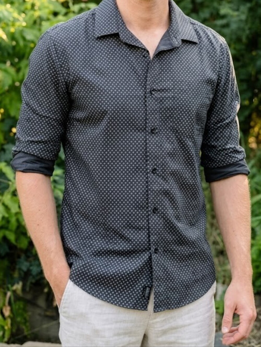 Scotch & Soda Dark Academia Button Down Shirt Minimalist Quiet Luxury
